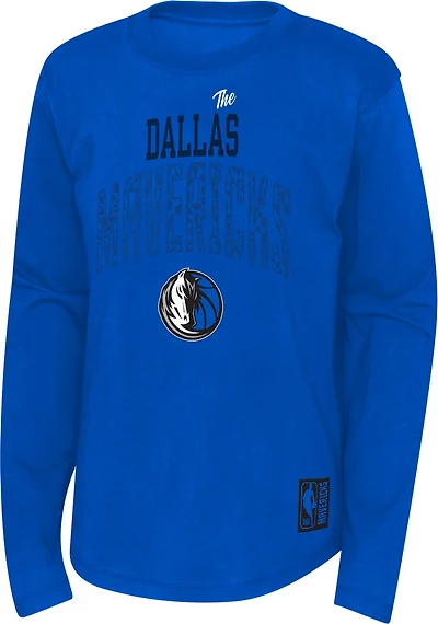 Outerstuff Boys' 4-7 Dallas Mavericks Posterize Long Sleeve T-shirt
