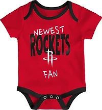 Outerstuff Infants' Houston Rockets Slam Dunk Short Sleeve Creeper Set 3-Pack