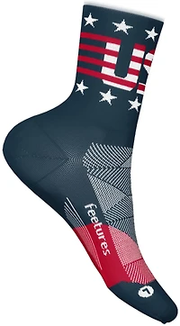 Feetures Elite Light Cushion USA Crew Socks