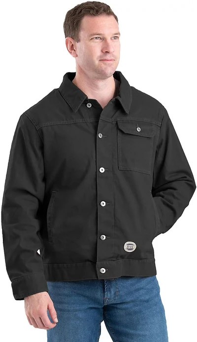 Berne Men's Vintage Washed Flannel-Lined Jacket