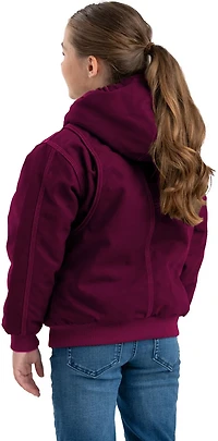 Berne Boys' Highland Softstone Duck Hooded Jacket