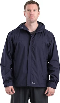 Berne Men's Coastline Lightweight Hooded Rain Jacket