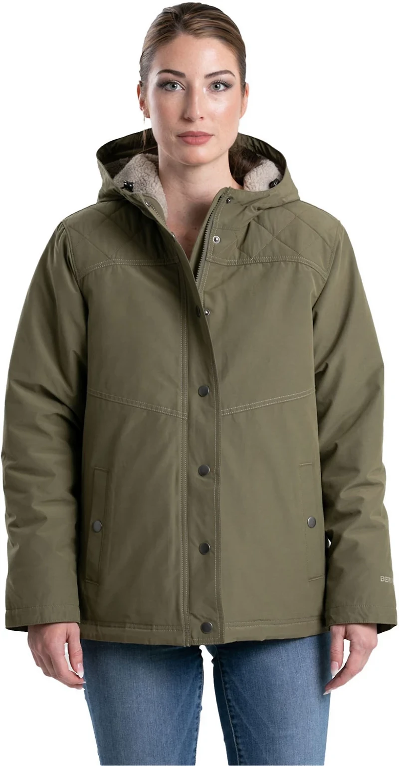 Berne Women's Micro-Duck Hooded Coat