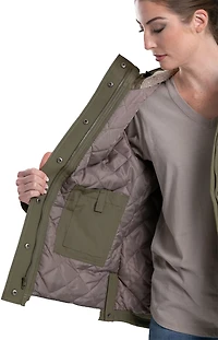 Berne Women's Micro-Duck Hooded Coat