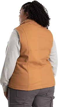 Berne Women's Sherpa-Lined Softstone Duck Vest