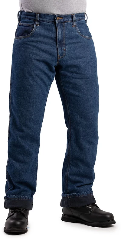 Berne Men's Heartland Fleece-Lined Denim Jeans