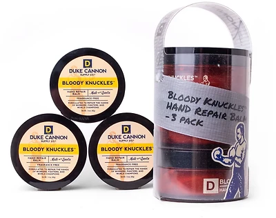 Duke Cannon Bloody Knuckles Mini Hand Repair Balm 3-Pack