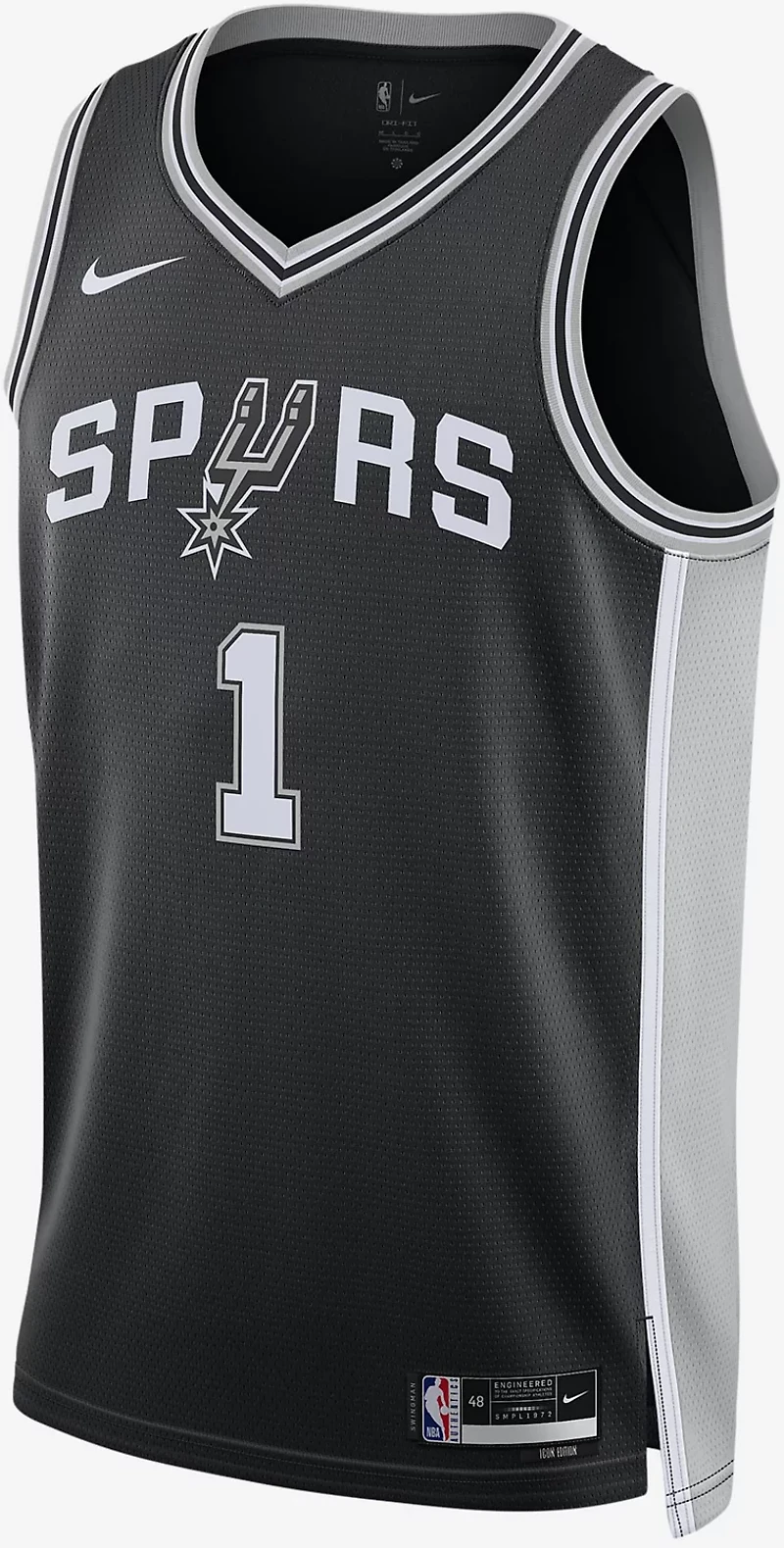 Nike Men's San Antonio Spurs Victor Wembanyama Icon Swingman Jersey
