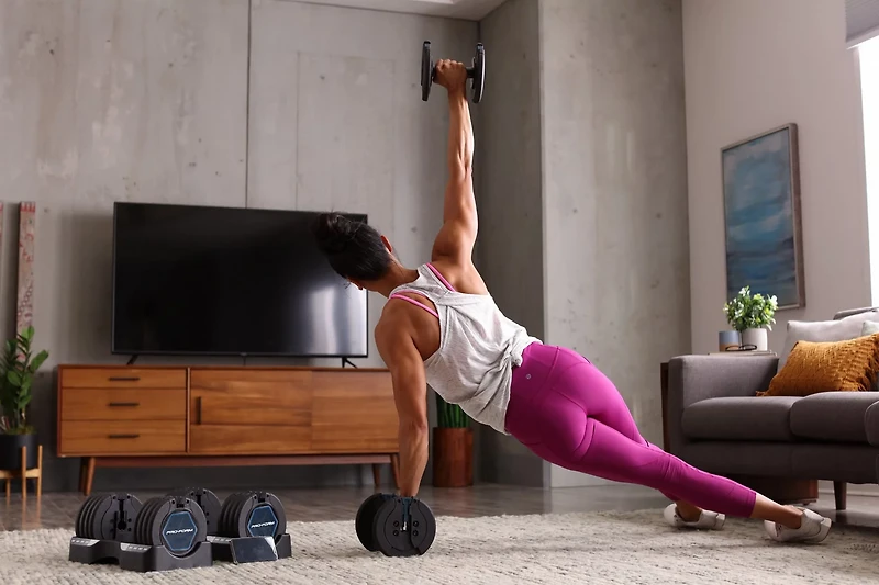 ProForm 50 lb Select-A-Weight Dumbbell Set