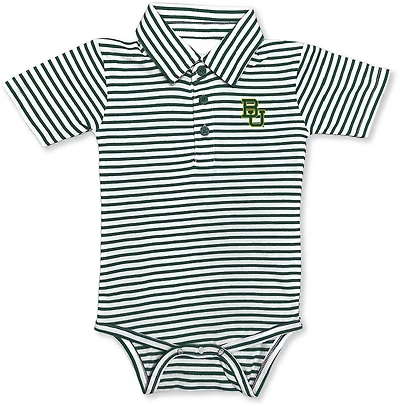 Atlanta Hosiery Company Infant Boys' Baylor University Stripe Polo Creeper
