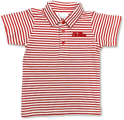 Atlanta Hosiery Company Toddlers' University of Mississippi Stripe Polo Shirt