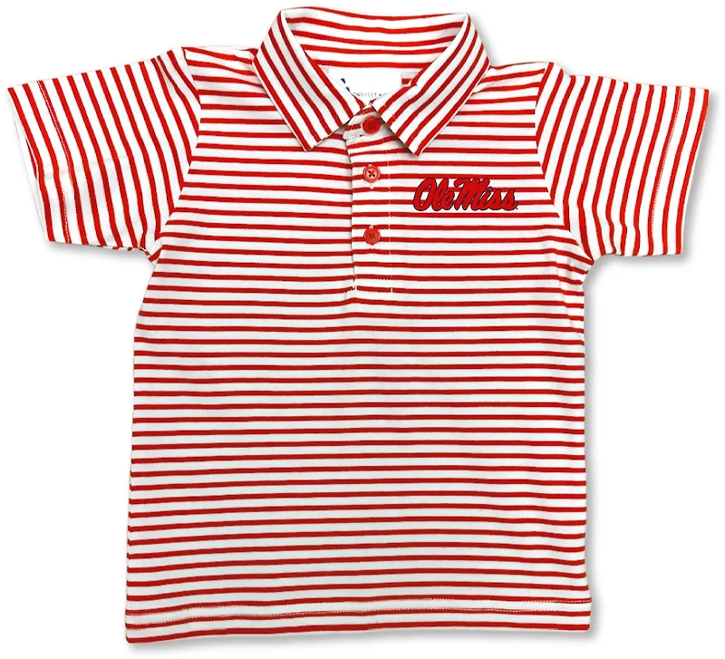 Atlanta Hosiery Company Boys' University of Mississippi Stripe Polo Shirt