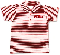 Atlanta Hosiery Company Boys' University of Mississippi Stripe Polo Shirt