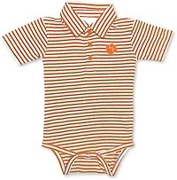 Atlanta Hosiery Company Infant Boys' Clemson University Stripe Polo Creeper