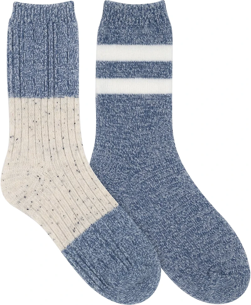 Magellan Outdoors Women's Sweater Lounge Crew Socks 2 Pack