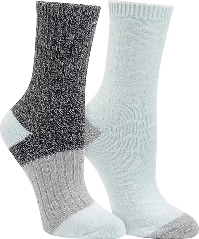 Magellan Outdoors Women's Colorblock Lounge Crew Socks 2 Pack