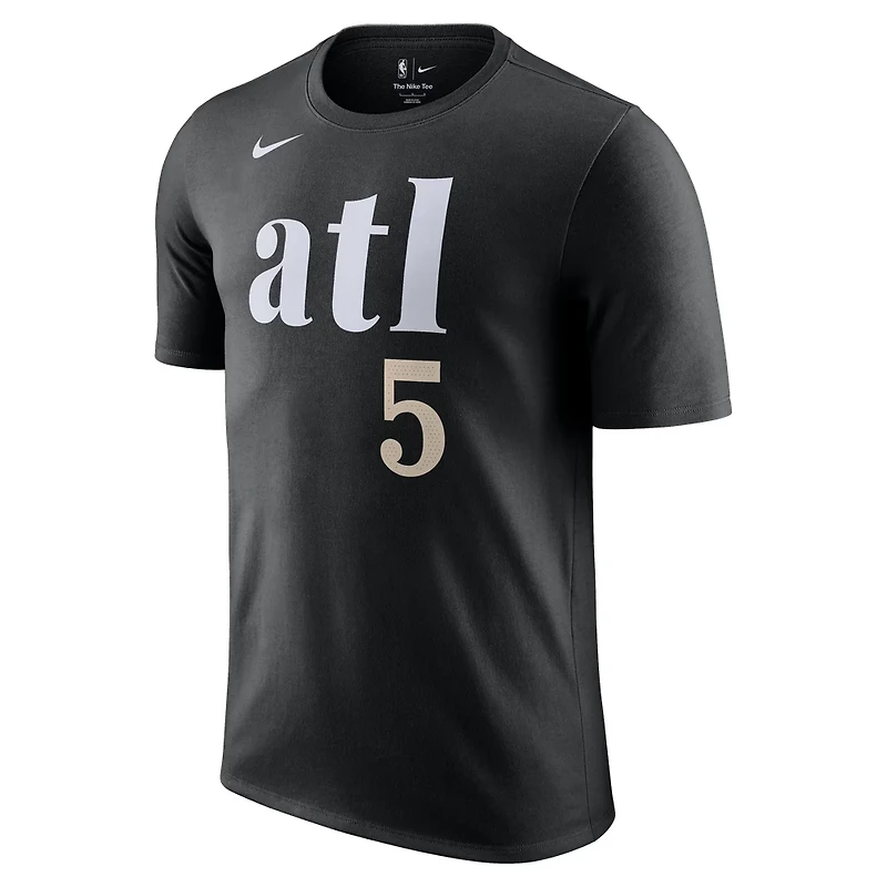 Nike Men's Atlanta Hawks Dejounte Murray #5 City Edition N&N T-shirt