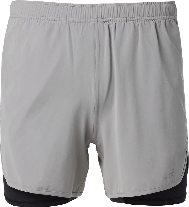 BCG Men's Dash 2-in-1 Running Solid Shorts 5 in