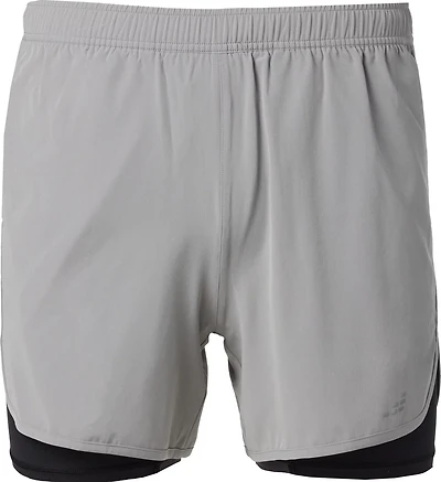 BCG Men's Dash 2-in-1 Running Solid Shorts 5 in