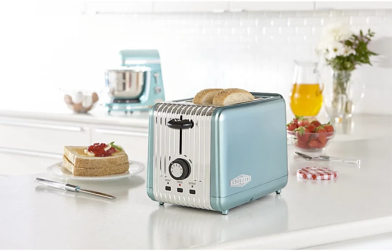 Elite Gourmet Americana Retro 2-Slice Toaster Oven