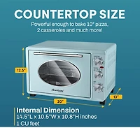 Elite Gourmet Americana Retro 8-Slice Toaster Oven