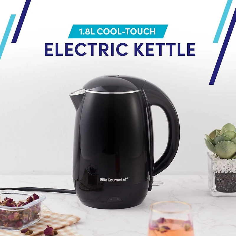 Elite Gourmet 1.8 L Cool-Touch Electric Kettle