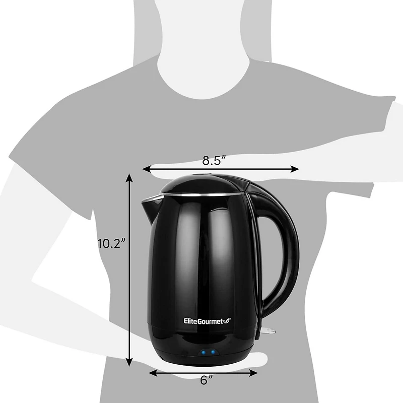 Elite Gourmet 1.8 L Cool-Touch Electric Kettle