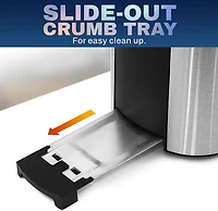 Elite Gourmet SS 2-Slice LCD Toaster With Bagel Function