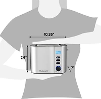 Elite Gourmet SS 2-Slice LCD Toaster With Bagel Function