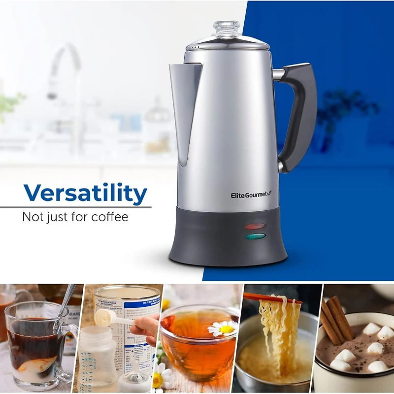 Elite Gourmet 12-Cup Electric Coffee Percolator
