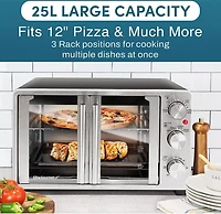 Elite Gourmet Double French Door Toaster Oven