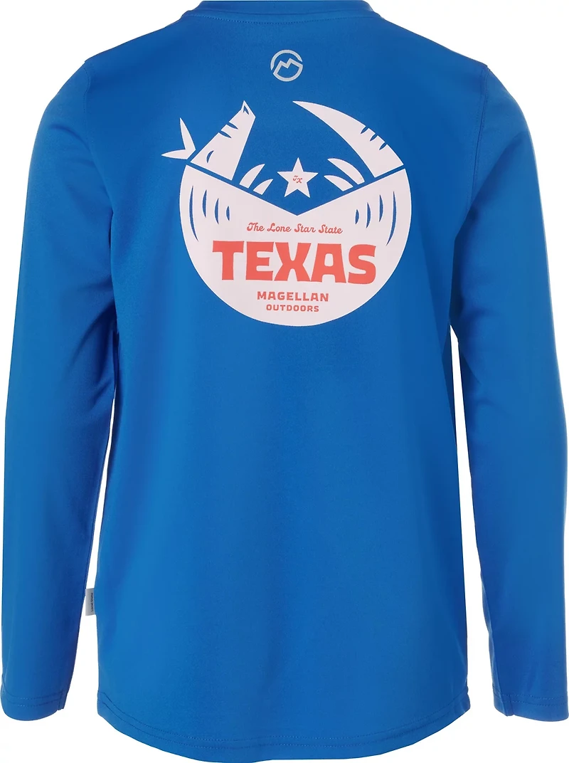 Magellan Girls' Local State Texas Long Sleeve Fishing Shirt