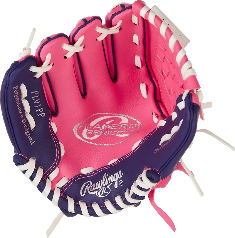 Rawlings Girls' Players 9 in T-ball Utility Glove