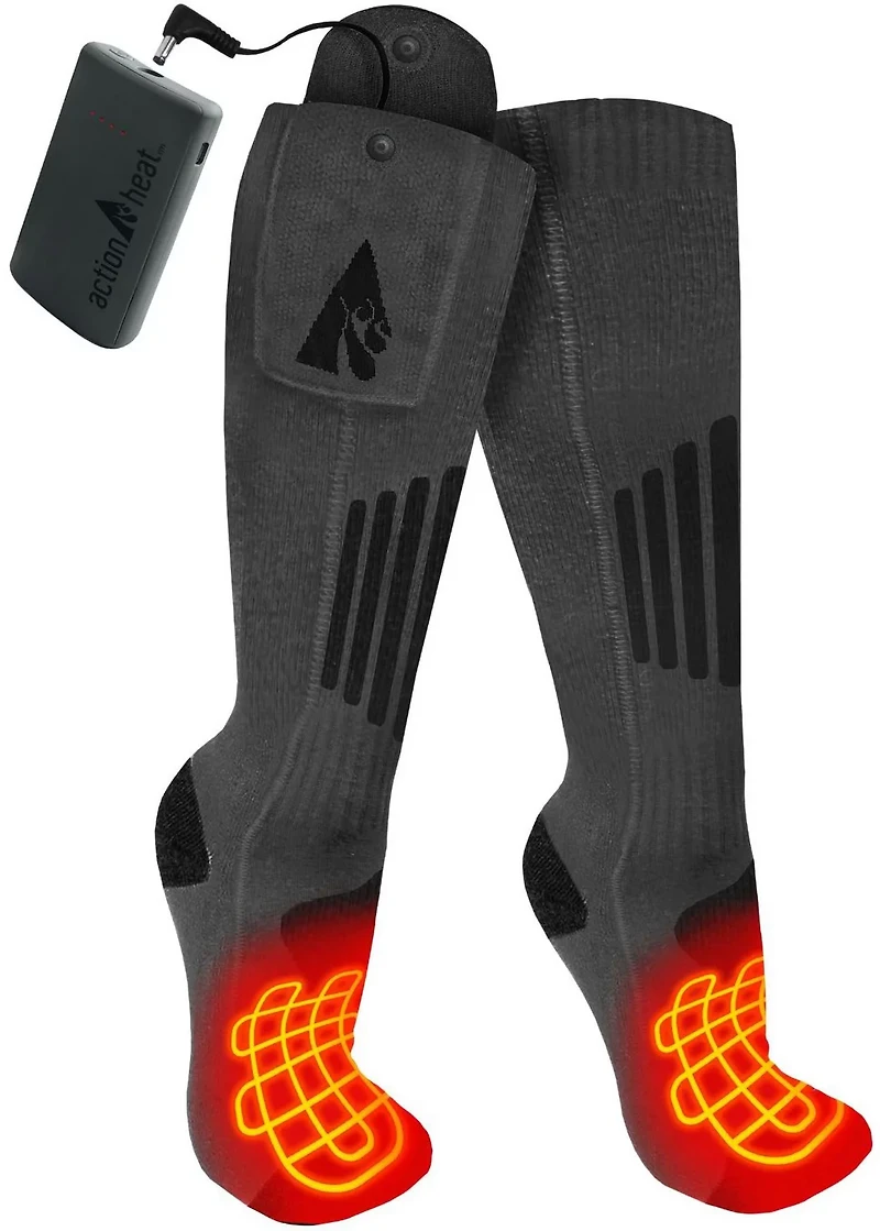 ActionHeat Wool 3.7V Rechargeable Heated Socks