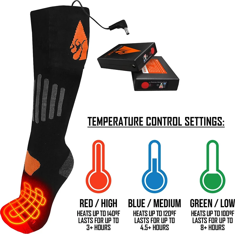 ActionHeat Wool 3.7V Rechargeable Heated Socks