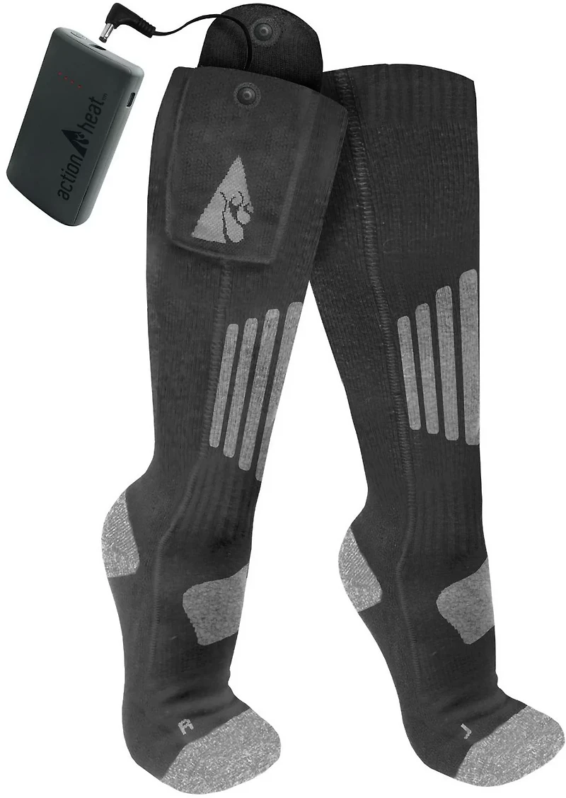 ActionHeat Cotton 3.7V Rechargeable Heated Socks