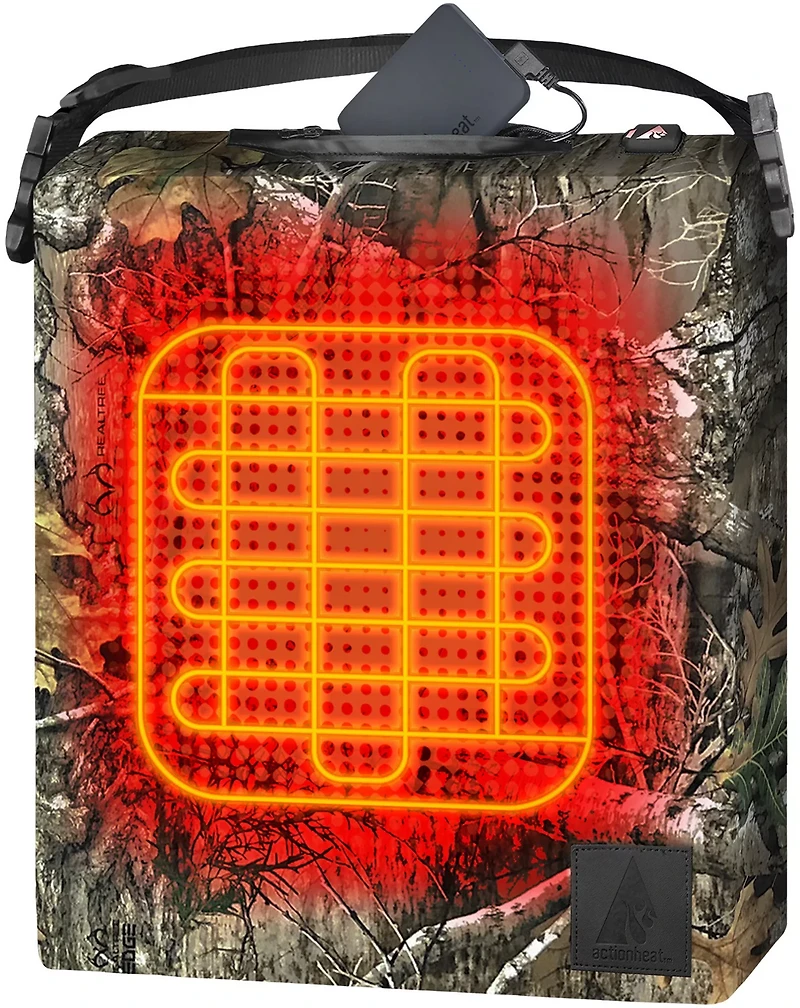 ActionHeat 5 Volt Battery-Heated Camouflage Seat Cushion