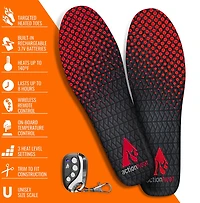 ActionHeat 3.7 Volt Rechargeable Heated Insoles with Remote