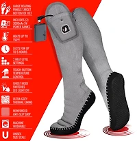 ActionHeat Adults' 5 Volt Battery-Heated House Slipper Socks
