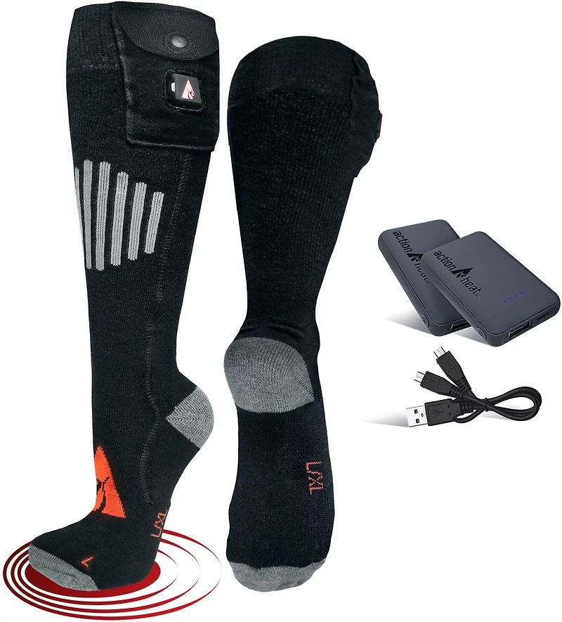 ActionHeat Wool 5V Battery Heated Socks
