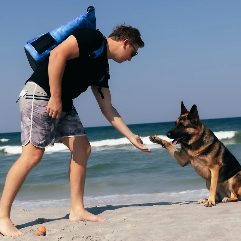 Dry Pocket Auto Sealing Double Lock Backpack Cooler