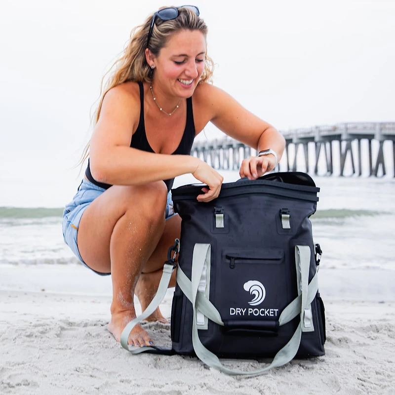 Dry Pocket Auto Sealing Double Lock Tote Cooler