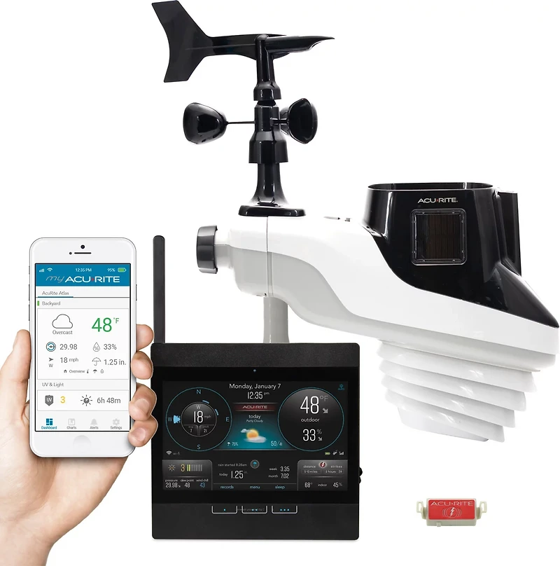 AcuRite Atlas Weather Station with Direct-to-WiFi Display and Lightning Detection