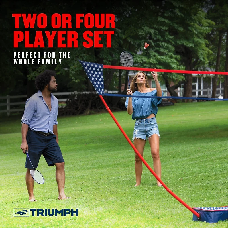 Triumph Patriotic Portable Badminton Set