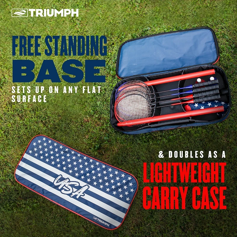 Triumph Patriotic Portable Badminton Set