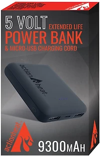 ActionHeat 5 Volt 9300mAh Extended Life Power Bank Kit