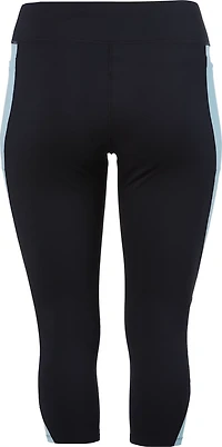 BCG Women's Contrast Pieced Crop Plus Leggings