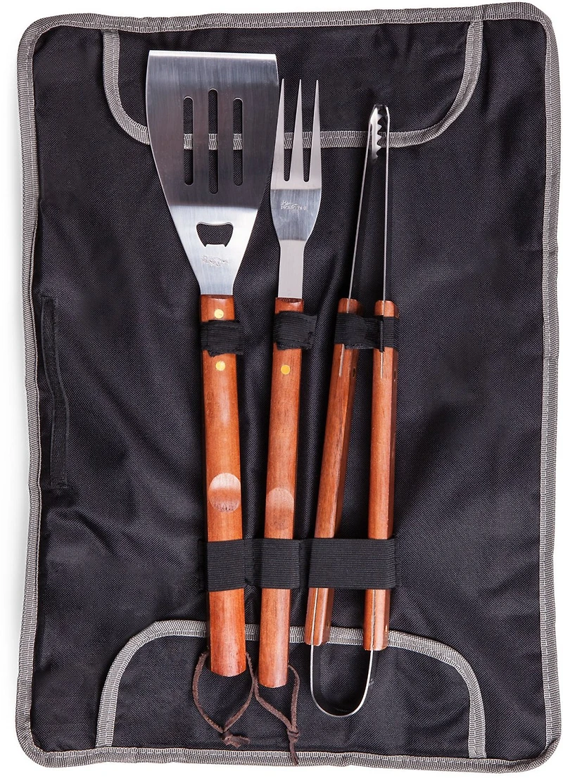 Picnic Time Cleveland Browns 3-Piece BBQ Tote and Grill Set