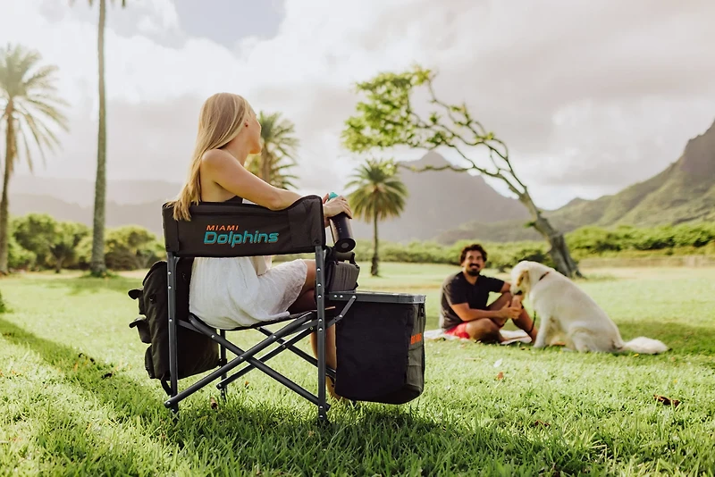 Picnic Time Miami Dolphins All-in-One Fusion Camping Chair