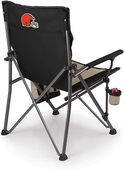 Picnic Time Cleveland Browns Logo Big Bear XXL Camp Chair with Cooler